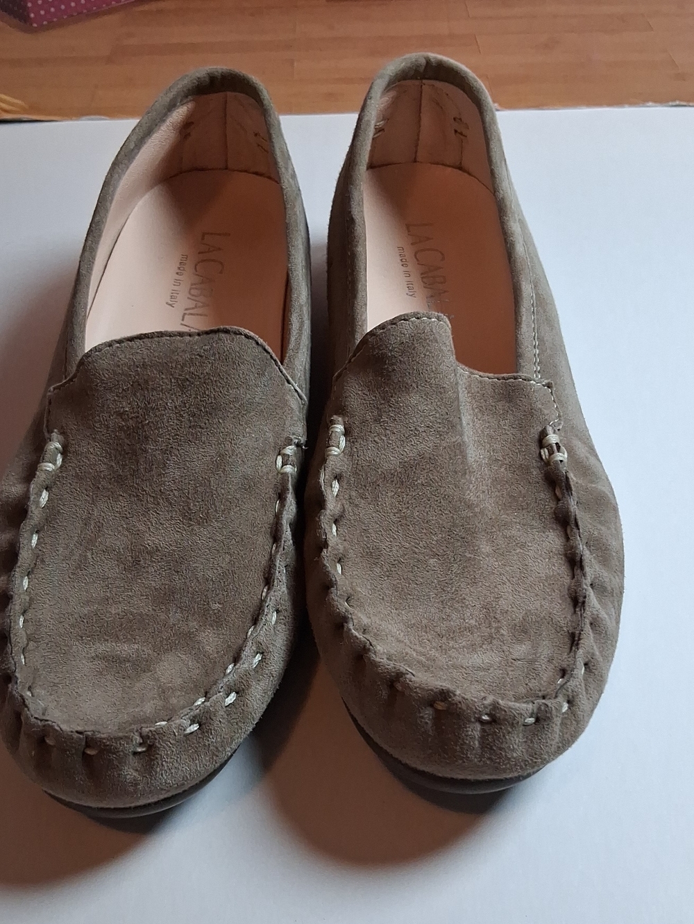 La Cabala  Taupe Suede Women's Moccasins